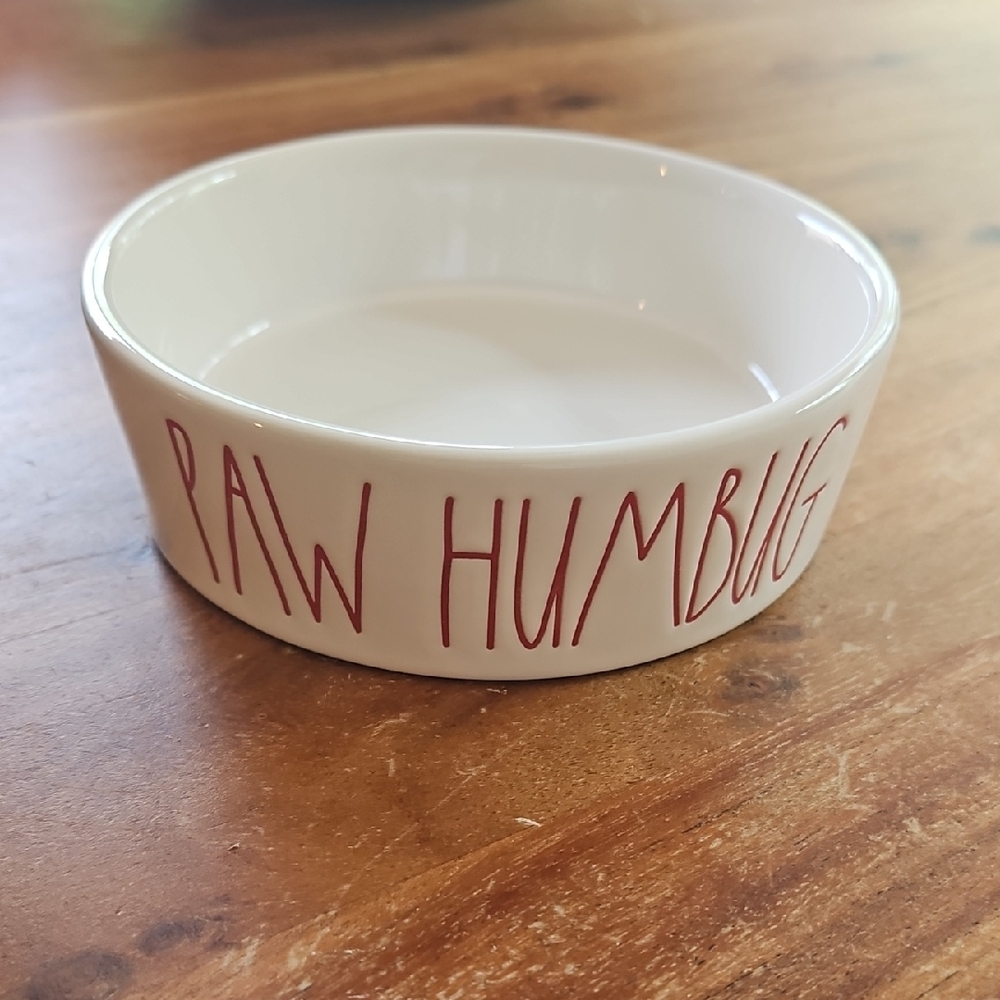 Rae Dunn PAW HUMBUG Pet Bowl